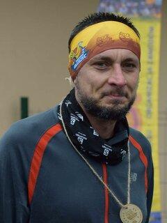 Łukasz während Obidowa Głuszec Półmaraton Górski (Jesień) 2019