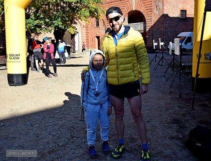 Dawid während Silver Run Srebrna Góra (jesień) 2019