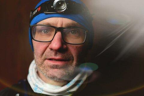 Konrad während Winter Trail Małopolska 2019
