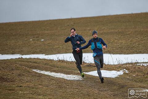 Michał während Zimowy Półmaraton Gór Stołowych 2021