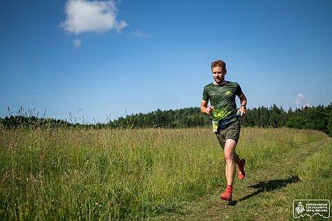 Michał während Supermaraton Gór Stołowych 2021