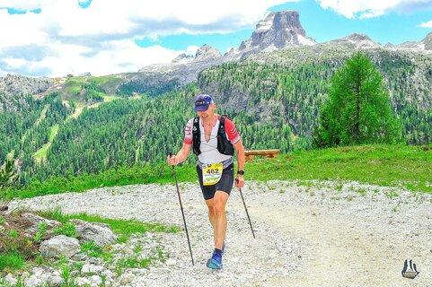 Sebastian während Lavaredo Ultra Trail 2021