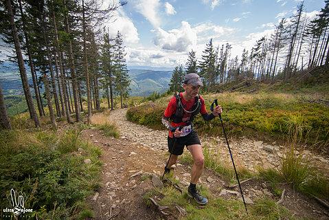 Marcin während Beskidy Ultra Trail 2021