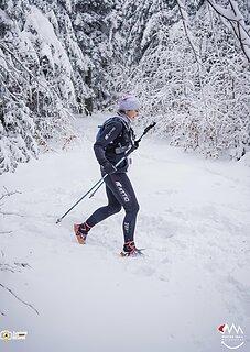 Katarzyna während Winter Trail Małopolska 2022