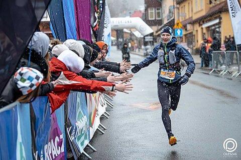 Miłosz während Zimowy Ultramaraton Karkonoski 2023