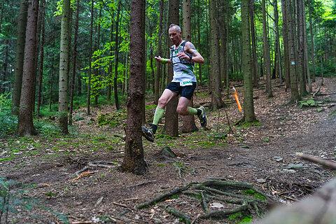 Konrad während Garmin Ultra Race Myślenice 2023