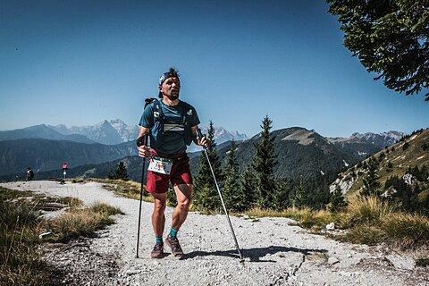 Przemysław während Julian Alps Trail Run 2023