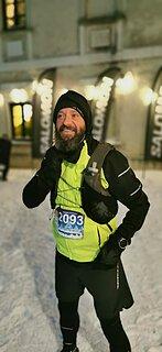 Grzegorz während Zimowy Półmaraton Gór Stołowych 2024