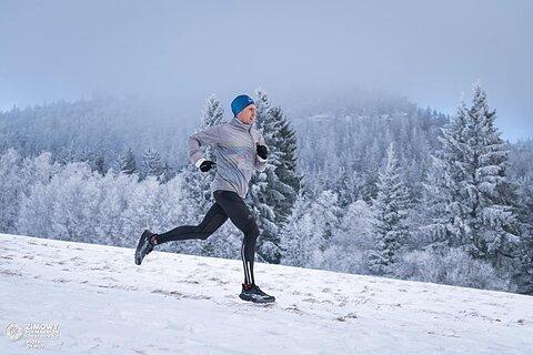 Daniel während Zimowy Półmaraton Gór Stołowych 2024
