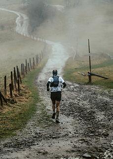 Michał während Baran Trail Race Zima 2024
