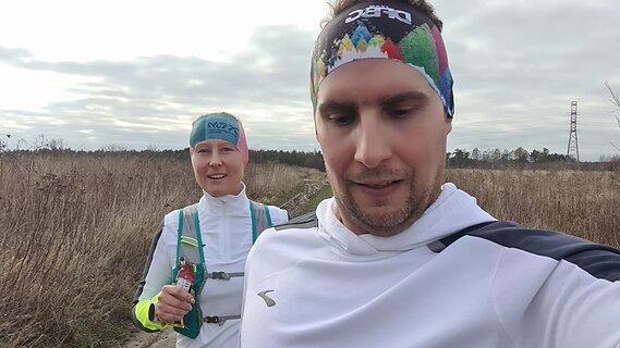 Eryk während Ultramaraton Zielonogórski Nowe Granice 2024