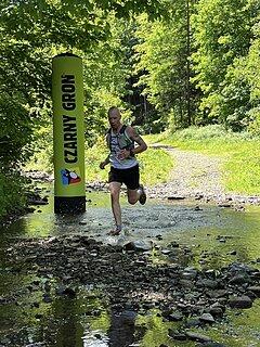 Konrad während Ultramaraton Beskidzki Topór 2024