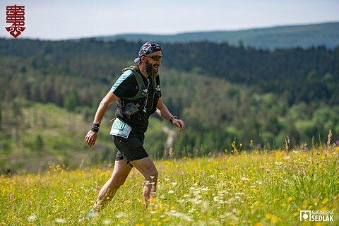 Grzegorz während Ultramaraton Jaga-Kora 2024