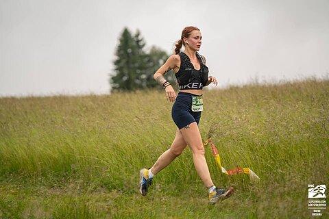 Katarzyna während Supermaraton Gór Stołowych 2024