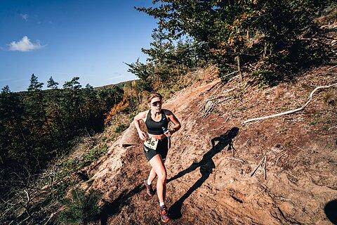 Agata während Pomerania Ultra Trail 2024