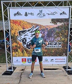 Michał während Smok Ultra Race 2024