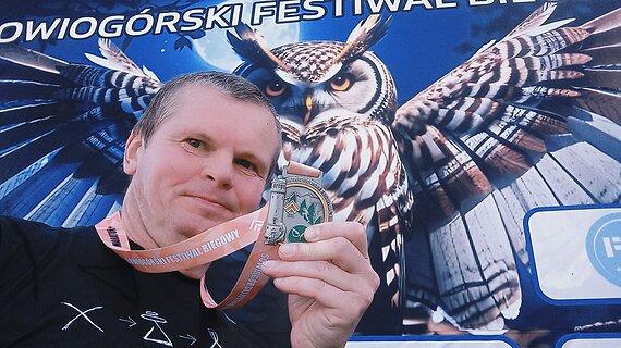 Andrzej während Sowiogórski Festiwal Biegowy 2024
