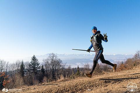 Paweł während Gorce Ultra-Trail Winter 2025