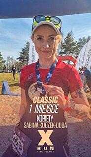 Sabina während XRun - Tajemnicze Kopce 2025