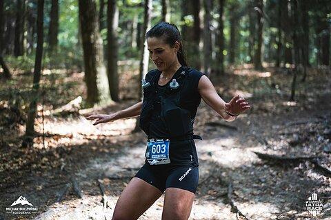 Katarzyna während Garmin Ultra Race Myślenice 2025