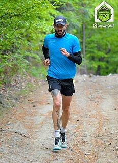 Damian während Ultramaraton Beskidzki Topór 2025
