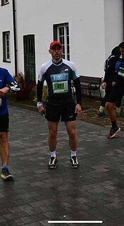 Łukasz während Ultramaraton Jaga-Kora 2025