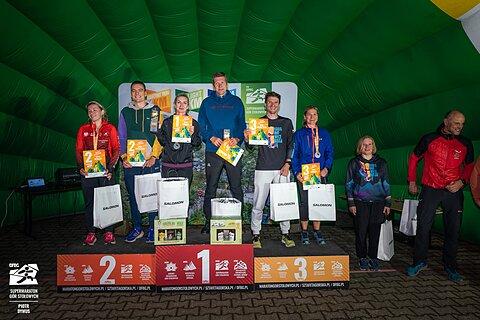 Ewelina während Supermaraton Gór Stołowych 2025