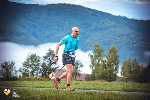 Dariusz während Festiwal Górski Maraton Trzech Jezior 2025