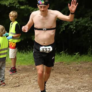 Marcin während Bieg na Jawornik 2024