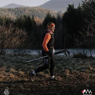 Katarzyna während Winter Trail Małopolska 2025