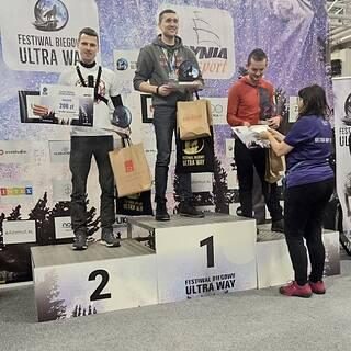 Radosław während Zimowy Festiwal Biegowy Ultra Way 2026