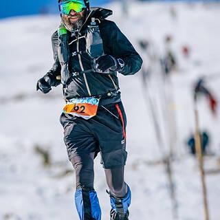 Grzegorz während Zimowy Ultramaraton Karkonoski 2025