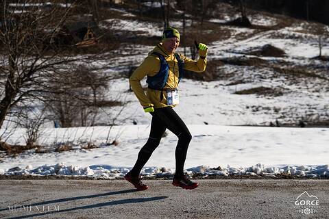 Piotr während Gorce Ultra-Trail Winter 2026