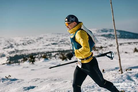 Przemysław während Zimowy Ultramaraton Karkonoski 2026