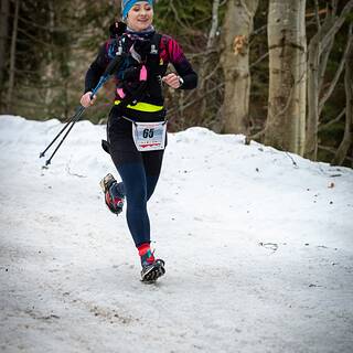 Sabina während Turbacz Winter Trail 2026