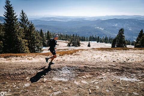 Michał während Baran Trail Race Zima 2026