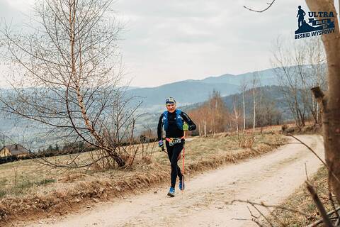 Piotr während Ultra Miles of Beskid Wyspowy 2026