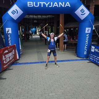 Paweł während Ultramaraton Jaga-Kora 2026