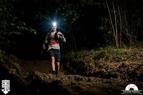 Michał während Ultramaraton Jaga-Kora 2026