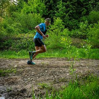 Michał während Ultramaraton Jaga-Kora 2026